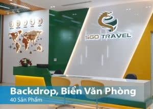 BACKDROP QUẦY LỄ TÂN - BIỂN VĂN PHÒNG