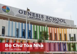 BỘ CHỮ TOÀ NHÀ